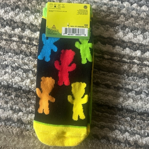 Casual Green and Yellow Socks for Everyday Wear - Picture 2 of 2